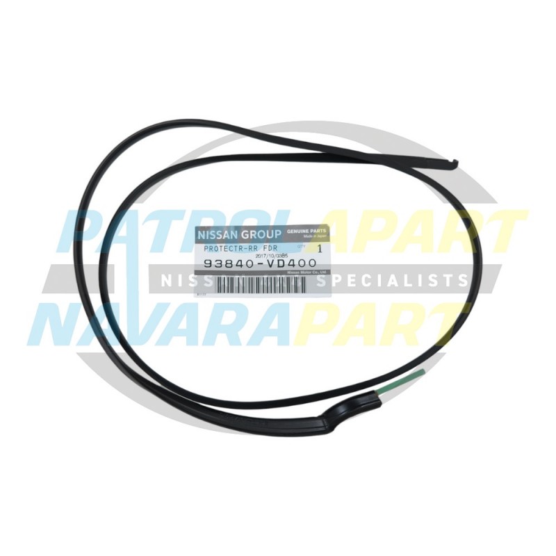 Genuine Nissan Patrol Y61 GU4 Series 4 RHR Door Flare Seal Black