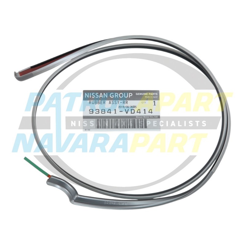 Genuine Nissan Patrol GU 4-9 LH Left Door Flare Seal SILVER KY0