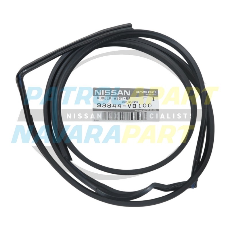 Genuine Nissan Patrol GU Series 1-3 RHR 1/4 Panel Flare Seal Black