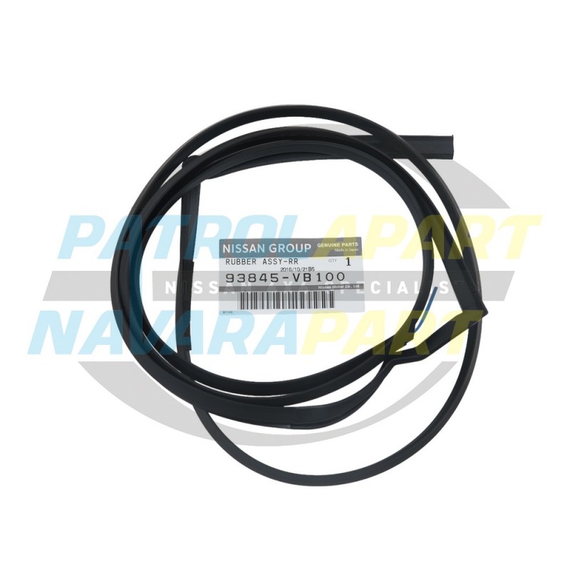 Genuine Nissan Patrol GU Series 1-3 LHR 1/4 Panel Flare Seal Black