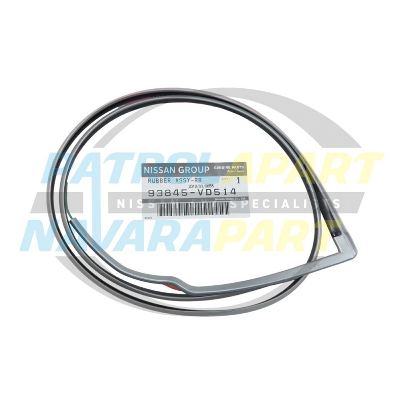 Genuine Nissan Patrol GU 4 Left Rear 1/4 Flare Seal KY0 SILVER