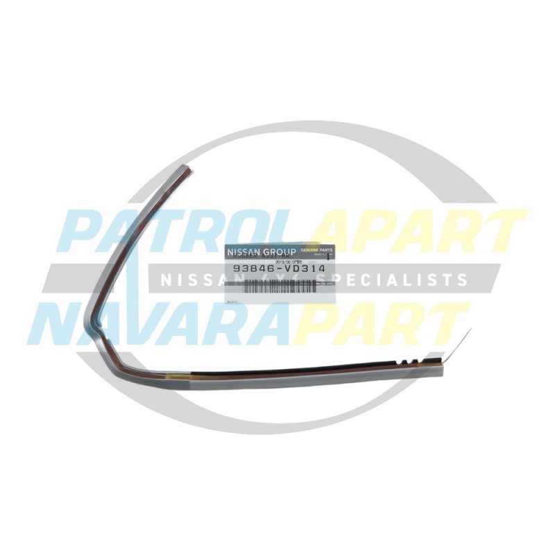 Genuine Nissan GU Patrol 4-9 RH Lower Door Flare Seal SILVER KY0