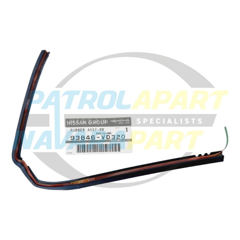 Genuine Nissan GU Patrol 4-9 RH Lower Door Flare Seal Blue B31