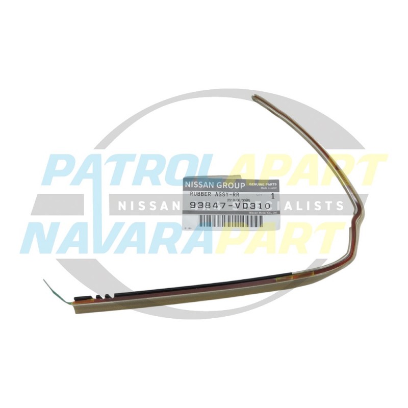 Genuine Nissan GU Patrol 4-9 LH Lower Door Flare Seal GOLD EY0