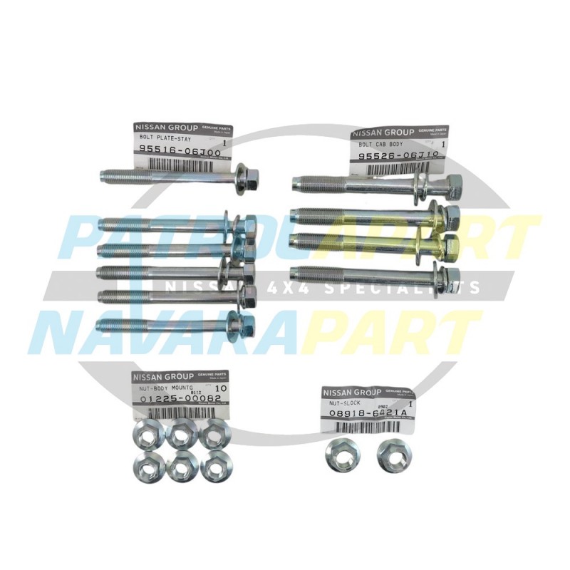 Genuine Nissan Patrol GQ Wagon Body Mount Bolt Set