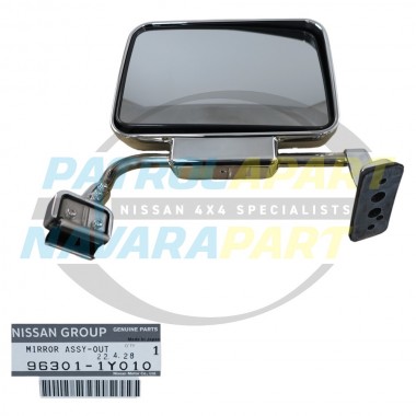 Genuine Nissan Patrol GQ Chrome Manual Safari Mirror RH