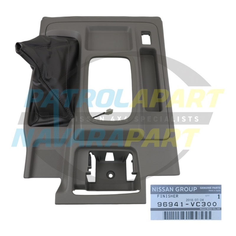 Genuine Nissan Patrol GU ST TB48 RE5 Auto Shifter Surround K Code Grey