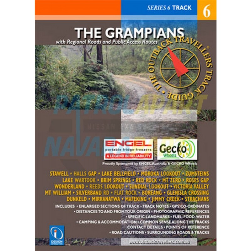 The Grampians Outback Travellers Track Map Guide Book