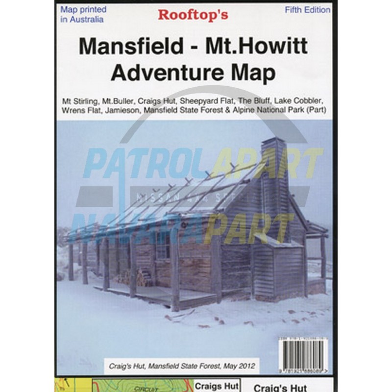 Map Mansfield Mt Howitt Rooftop Adventure Map