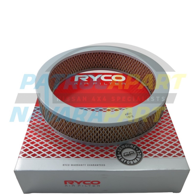 Ryco Round Air Filter suits Nissan Patrol GQ Y60 RB30