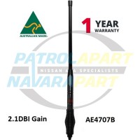 GME 2.1dBi GAIN UHF Black Antenna 595mm Medium Duty