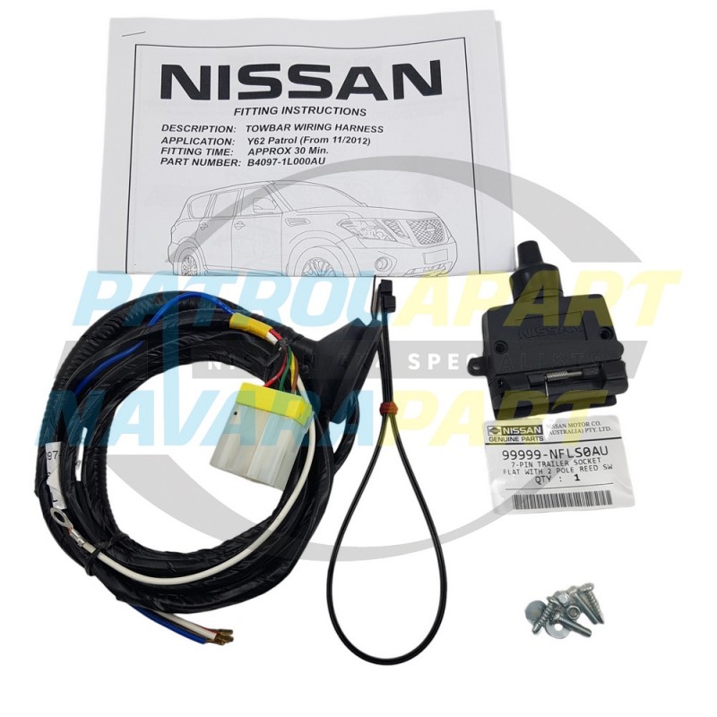 Genuine Nissan Patrol Y62 VK56 Towbar Plug Harness Loom