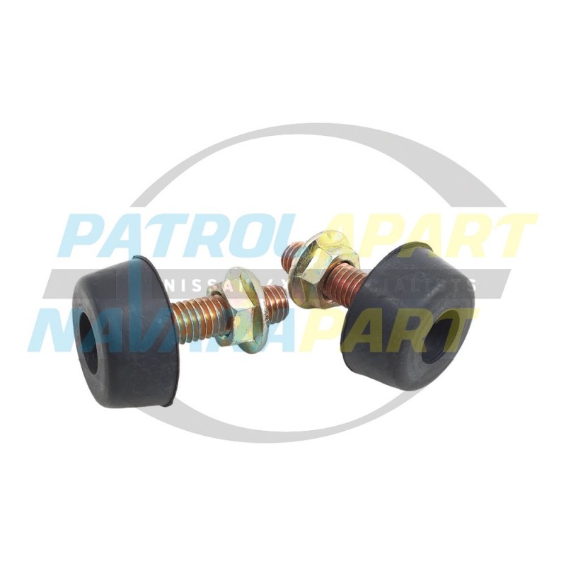 Bonnet Adjusters for Nissan Patrol GQ Y60 & Maverick (PAIR)