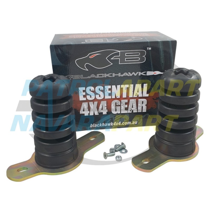 Blackhawk 4x4 Rear Extended Bump Stop Pair & Bracket for Nissan Patrol GQ Y60 GU Y61