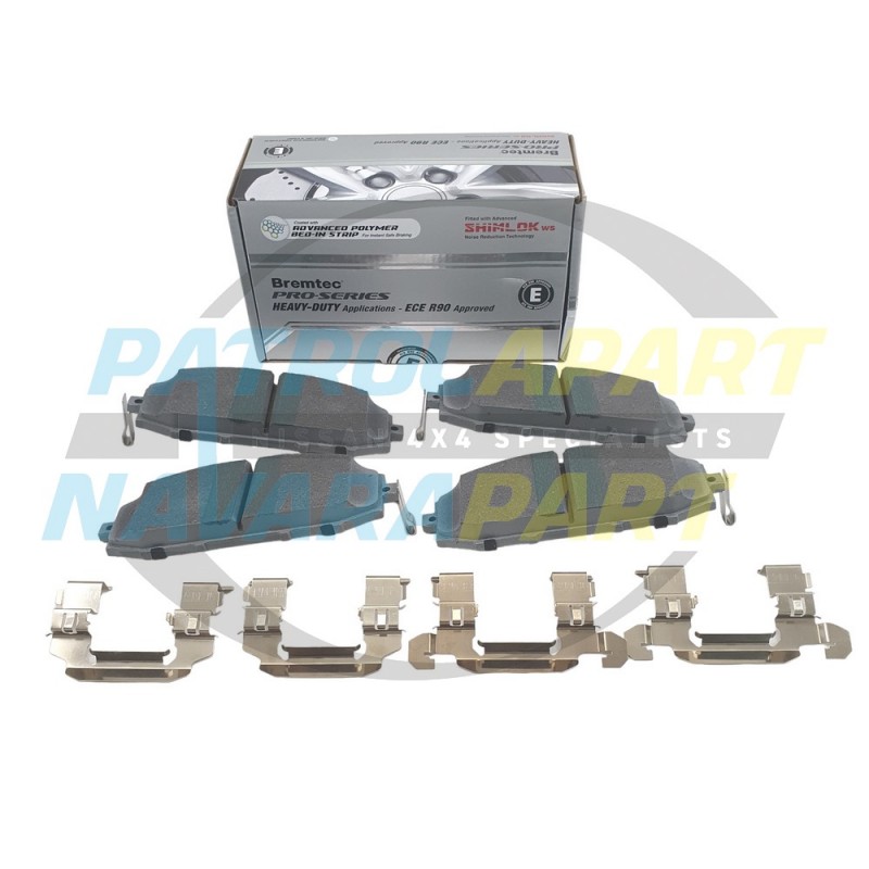 Bremtec Pro Heavy Duty Front Brake Pads Set suits Nissan Patrol GU DB1361