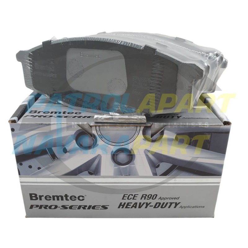 Bremtec Pro Heavy Duty Front Brake Pads Set fits Nissan Patrol GQ DB321