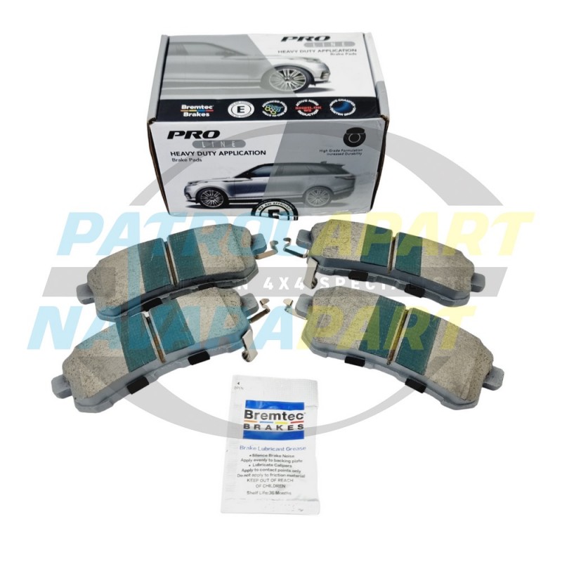 Bremtec Pro Rear Brake Pads Set for Nissan Patrol Y62