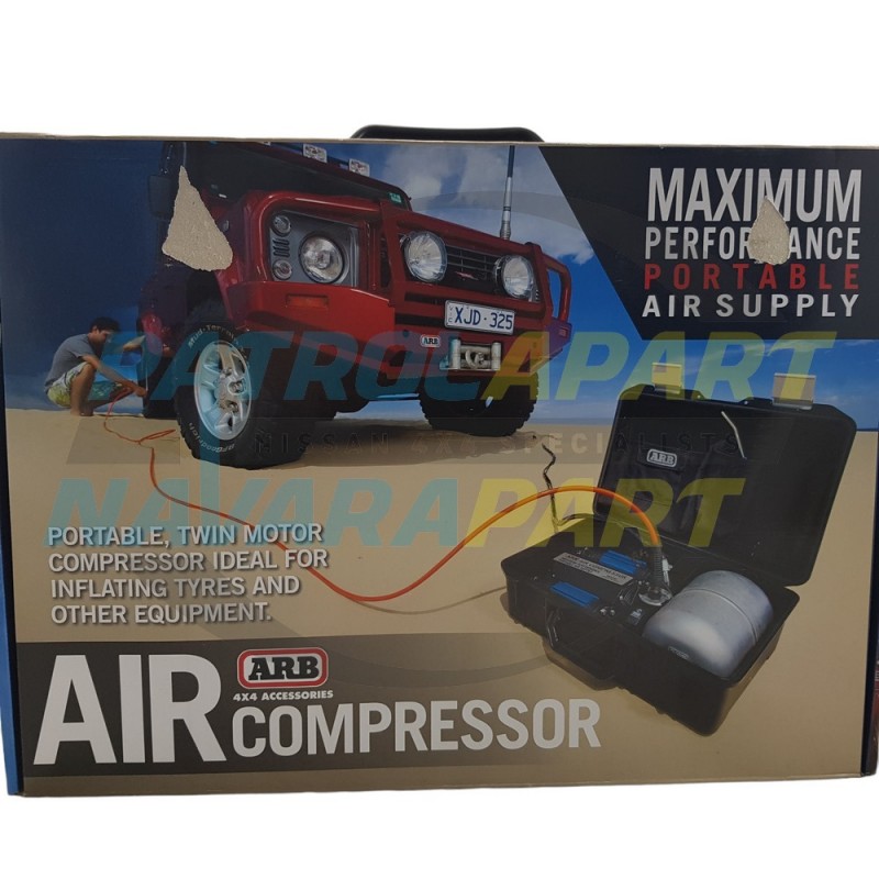 ARB Compressor Kit Twin Motor Portable with Tank 12V Max Performance