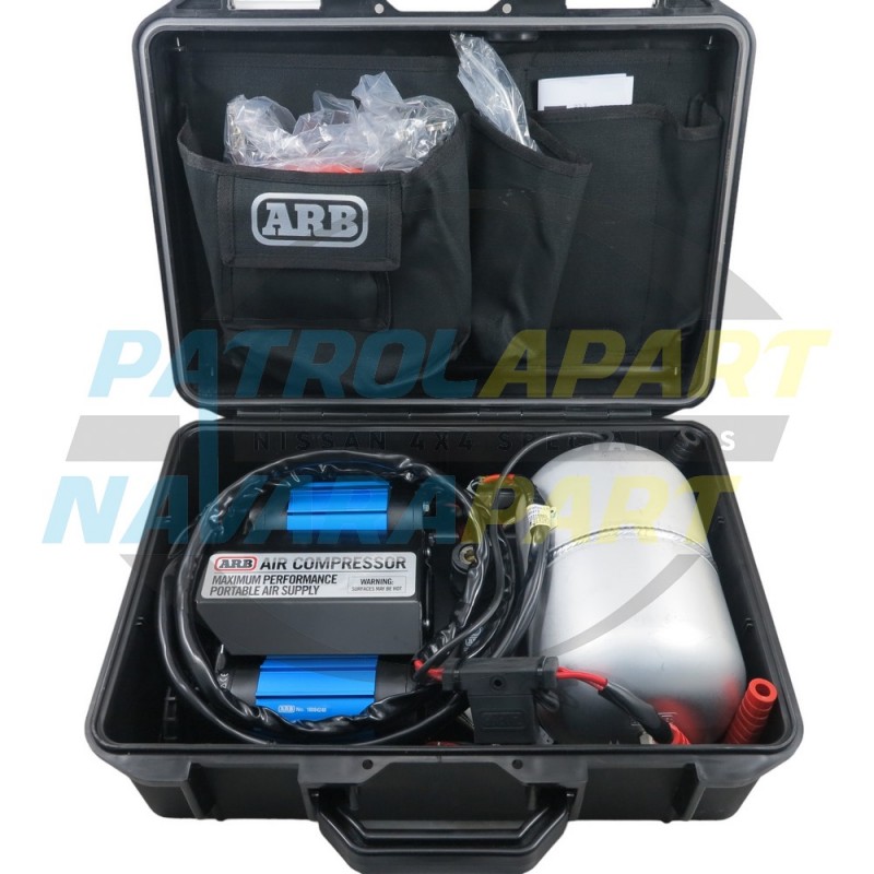 ARB Compressor Kit Twin Motor Portable with Tank 12V Max Performance