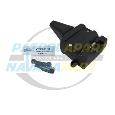 Towbar Trailer Plug 12 Pin Flat