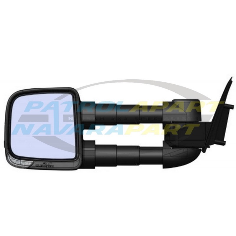 Clearview Compact Mirror Pair Suit Nissan Patrol Y62 With Snorkel