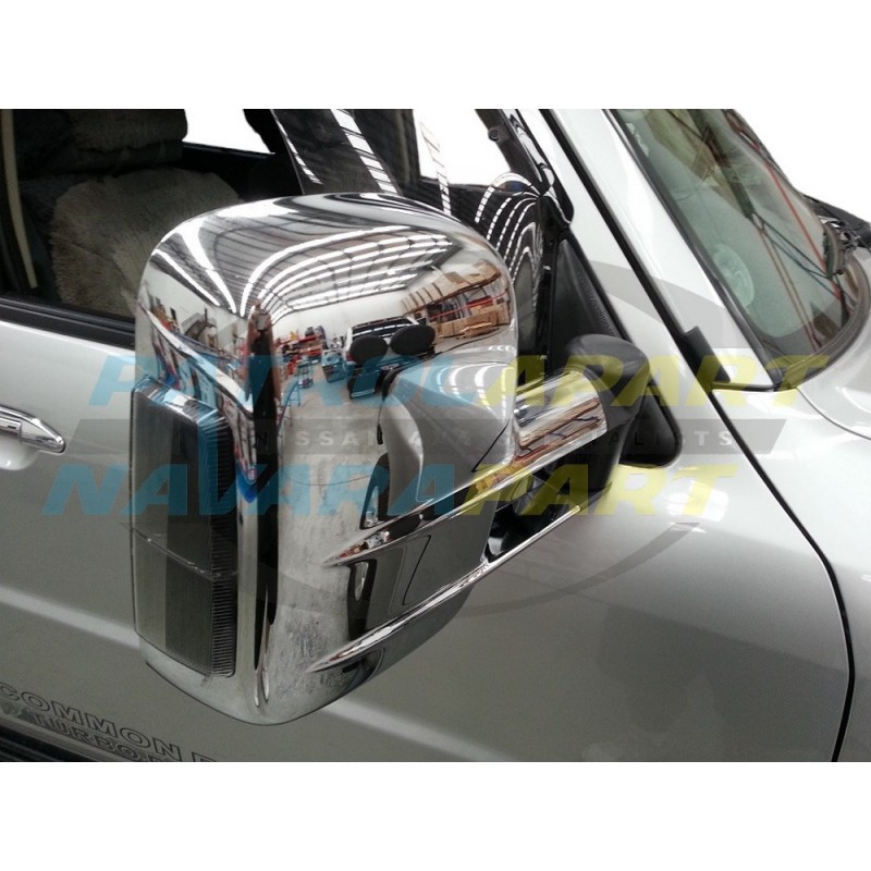 Clearview Mirror Pair Suits Nissan Patrol GU in Chrome