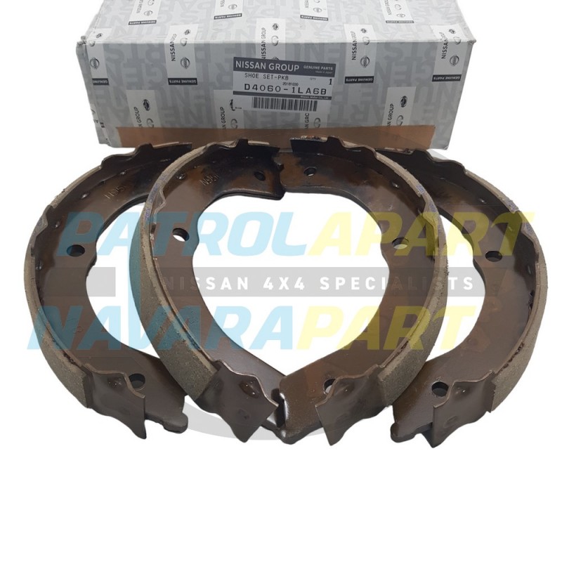 Genuine Nissan Patrol Y62 VK56 5.6L V8 Handbrake Shoe Kit