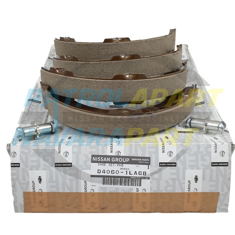 Genuine Nissan Patrol Y62 VK56 Handbrake Shoe Kit & Adjusters