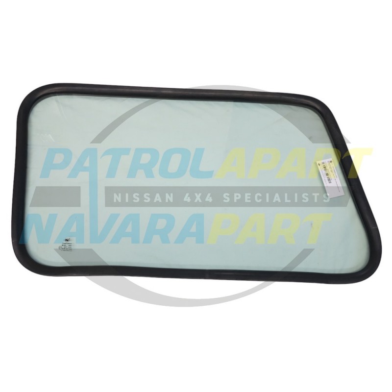 Replacement Solid Side Window Glass Passenger Side for Nissan Patrol GQ LWB