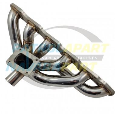 Polished Stainless Turbo Exhaust Manifold with T4 flange for Nissan Patrol TB48