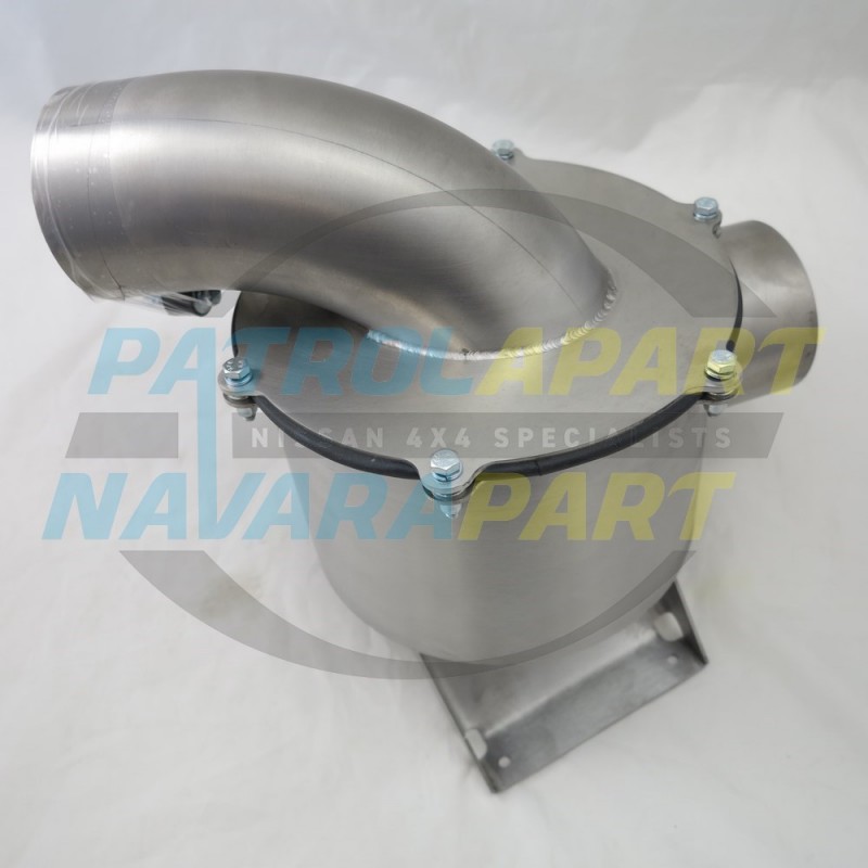 ZD30 Airbox Style Stainless Steel Air Box suits Nissan Patrol GQ GU