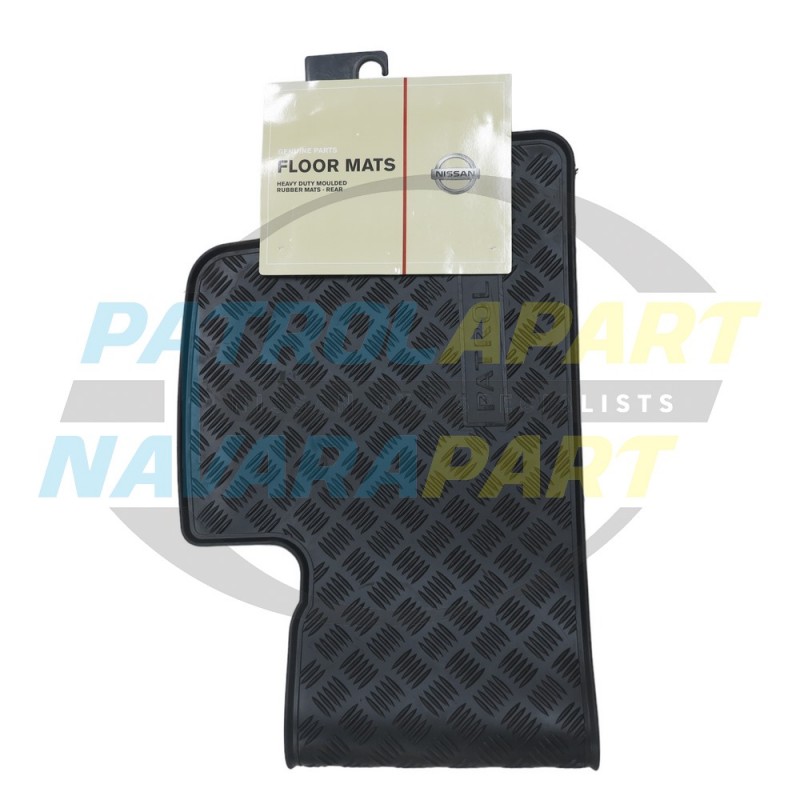 Genuine Nissan Patrol GU Y61 Rear Rubber Floor Mat