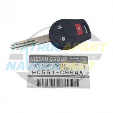 Genuine Nissan Patrol GU Y61 Blank Master Key 2010 onwards