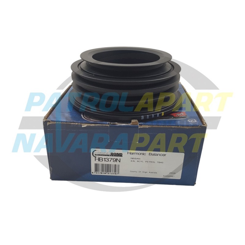 Powerbond Harmonic Balancer Suit Nissan Patrol GU Y61 TB45 Engines