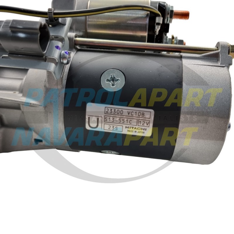 Starter Motor Genuine Hitachi Suit Nissan Patrol GU Y61 ZD30