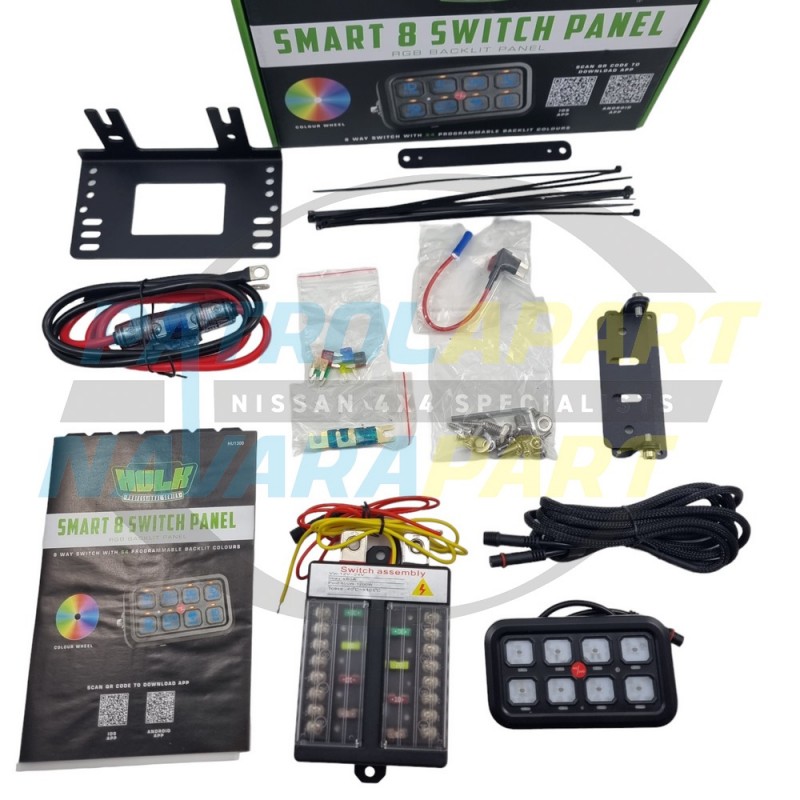 HULK SMART 8 SWITCH PANEL - 64 PROGRAMMABLE BACKLIT COLOURS