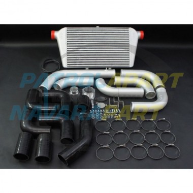 HPD 450x300x76mm Front Mount Intercooler Kit for Nissan Patrol GU TD42TI