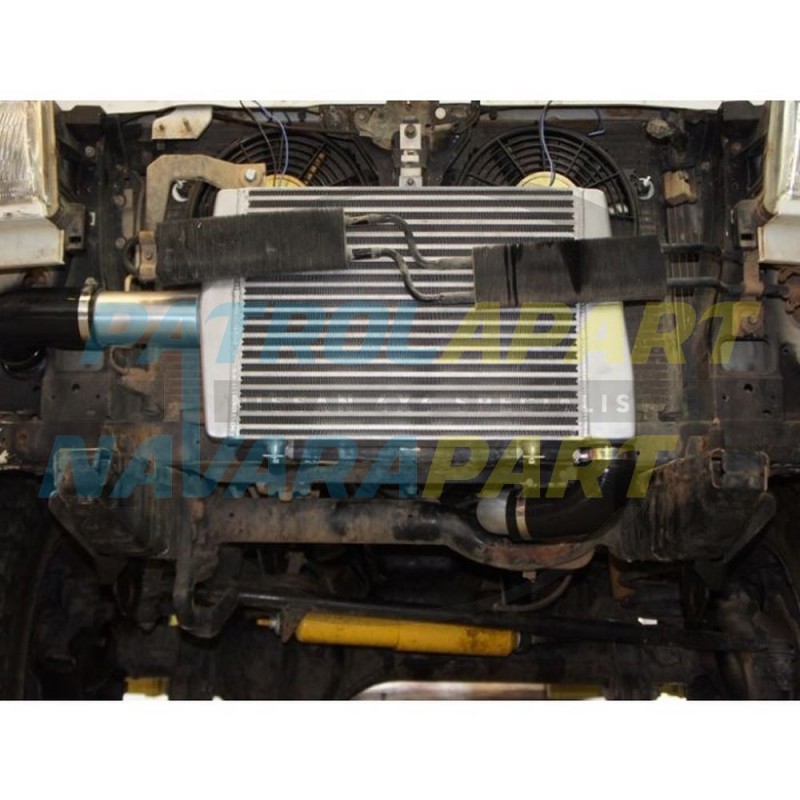 HPD 450x300x76mm Front Mount Intercooler Kit for Nissan Patrol GU TD42T