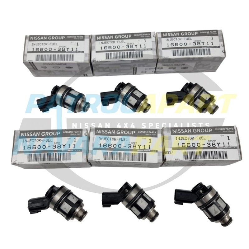 Genuine Nissan Injector Set of 6 for Nissan Patrol GU Y61 TB45 4.5L