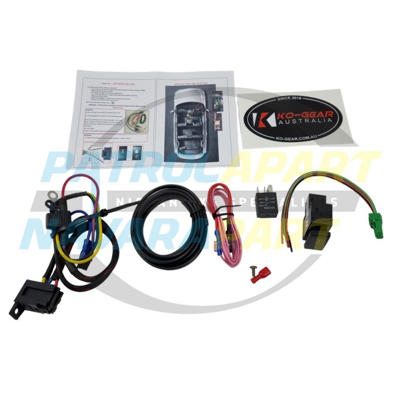 KO Gear 2WD Override Switch System for Nissan Patrol Y62