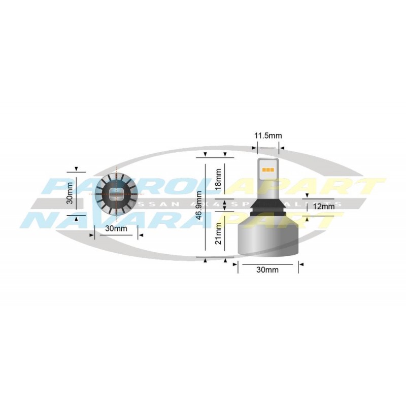 STEDI 1,000 LUMEN T10 / T15 REVERSE LED UPGRADE (PAIR) for Nissan Patrol Y62 S1-4