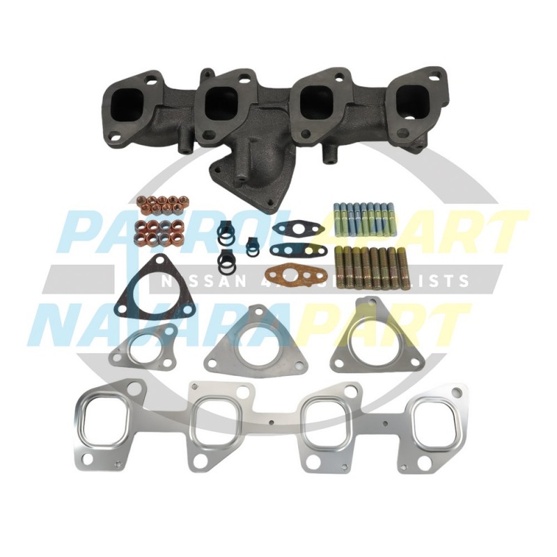 Exhaust Manifold kit Gaskets Studs Nuts for Nissan Patrol GU Y61 ZD30 NEW