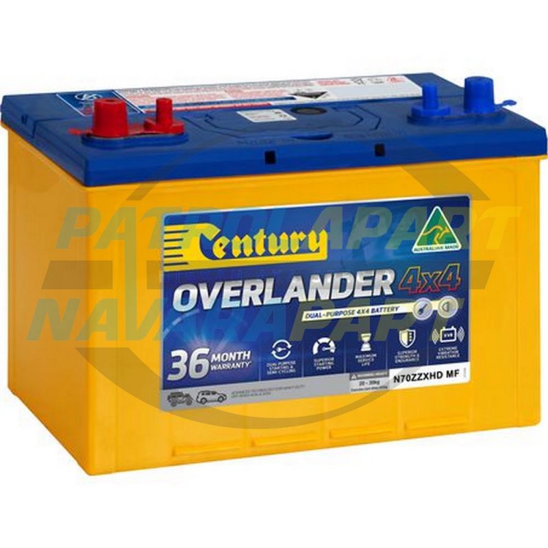 Century Overlander 4x4 Battery for Nissan Patrol Y62 Main 760CCA & 100AH