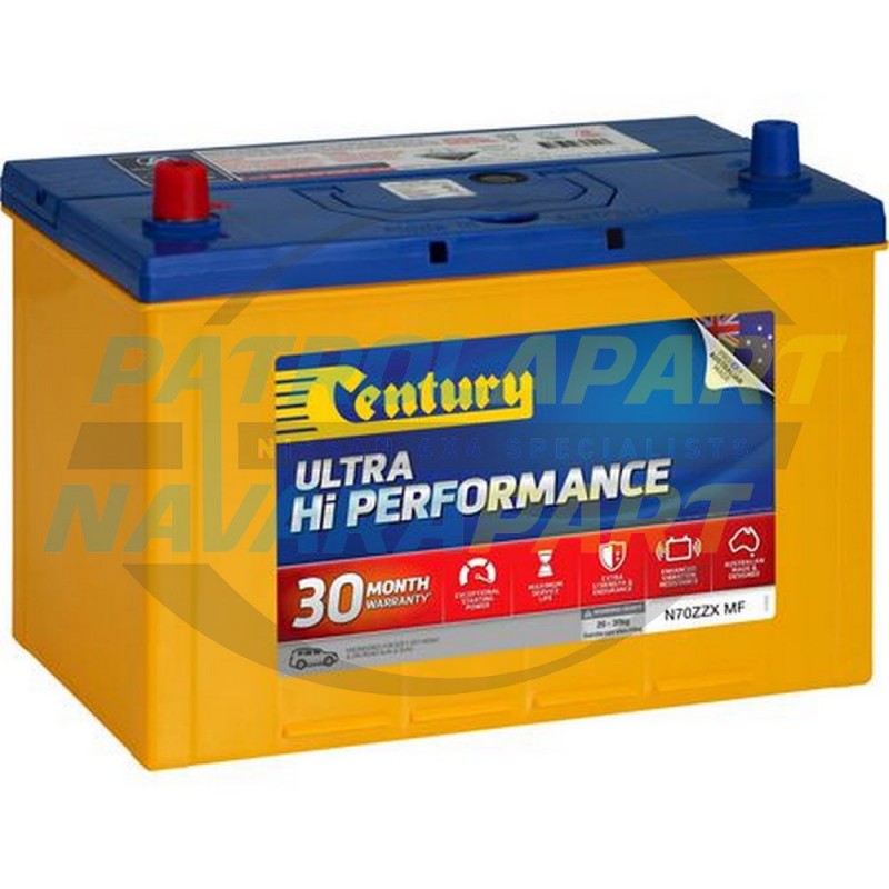 Century Ultra High Performance Battery for Nissan Patrol Y62 Main 810CCA & 95AH