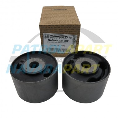 Diff Housing Rubber Bush Kit For Nissan Patrol Y62 VK56 Rear