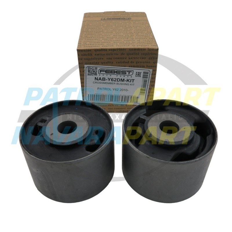 Diff Housing Rubber Bush Kit For Nissan Patrol Y62 VK56 Rear