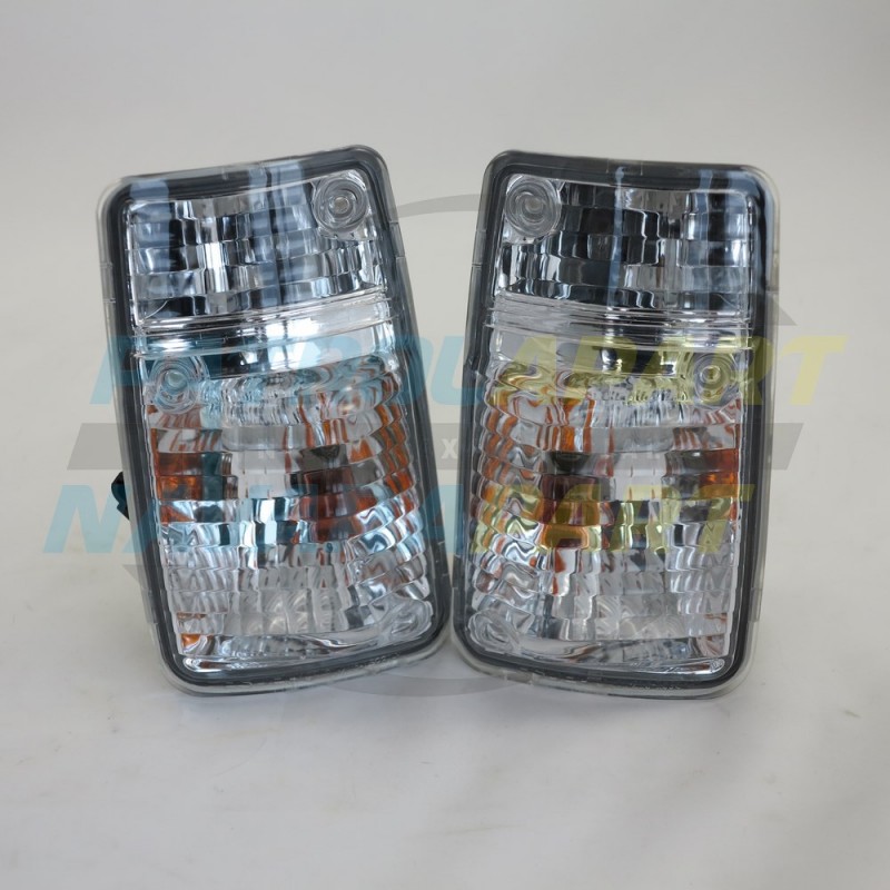 Crystal Corner Indicator Light Set suit Nissan Patrol GQ Series 2 Grille