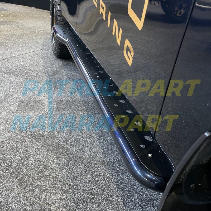 Raslarr Revolution Rocksliders with Multi Hole Top and Rear Loop Suit Nissan Patrol Y62