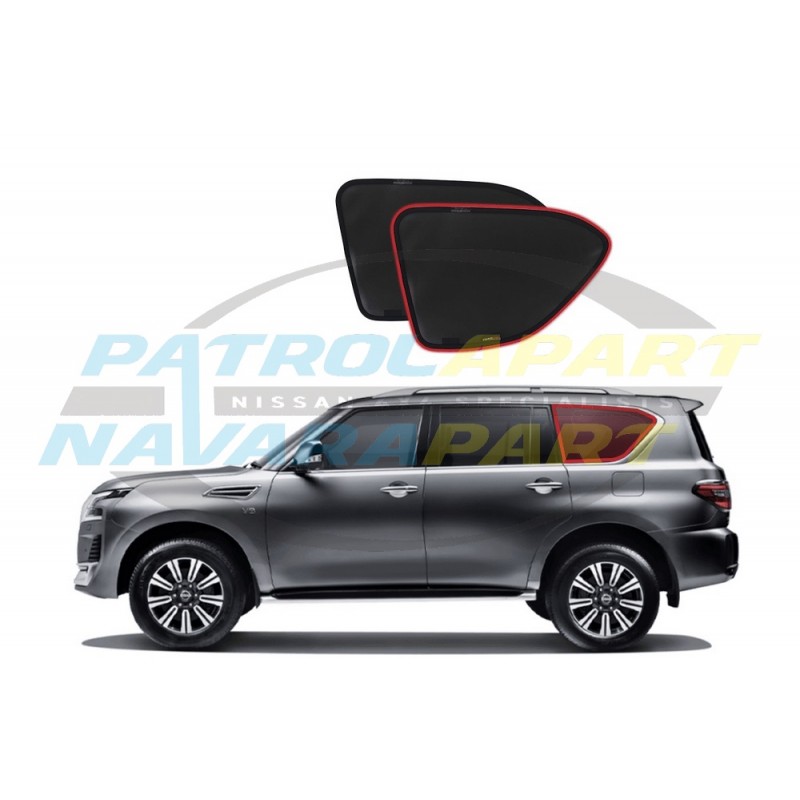 Snap Sunshade For Nissan Patrol Y62 3rd Row Cargo Window Set