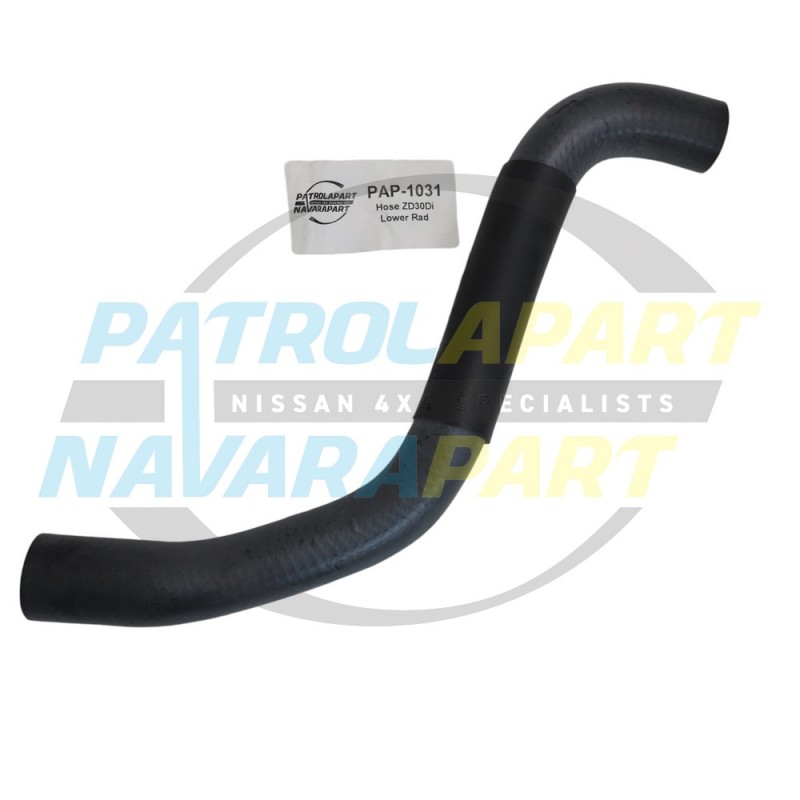 Radiator Hose Lower Suits Nissan Patrol GU ZD30Di